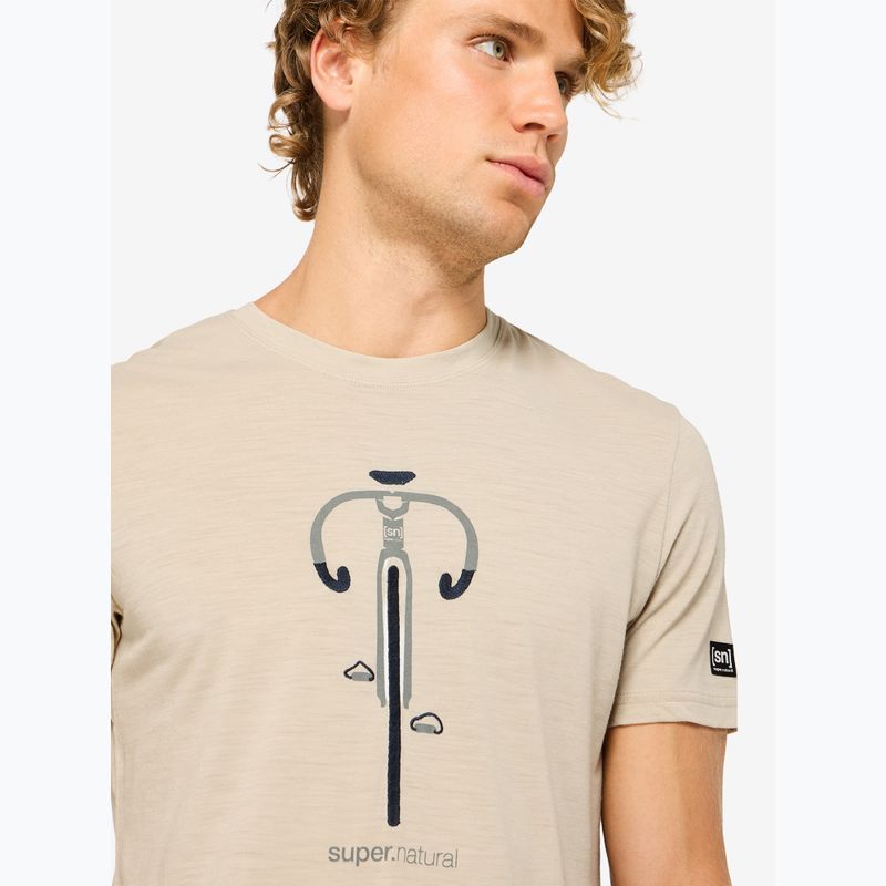 T-shirt da uomo super.natural Vintage Bike white pepper/eucalyptus/blueberry 3