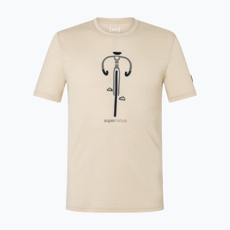 T-shirt da uomo super.natural Vintage Bike white pepper/eucalyptus/blueberry 4