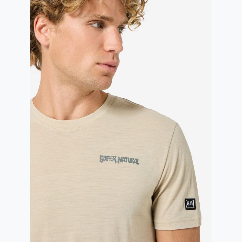 T-shirt da uomo super.natural Peak Lovers white pepper/eucalyptus 4