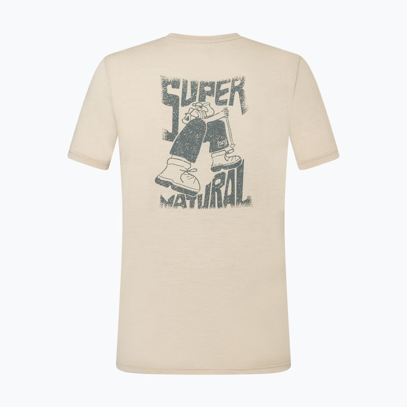 T-shirt da uomo super.natural Peak Lovers white pepper/eucalyptus 6