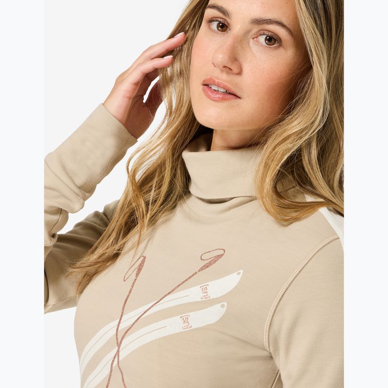 Maglione da donna Super.Natural KryTeeede Ski Roll Neck pepper/white/mountain trail gl/white 3