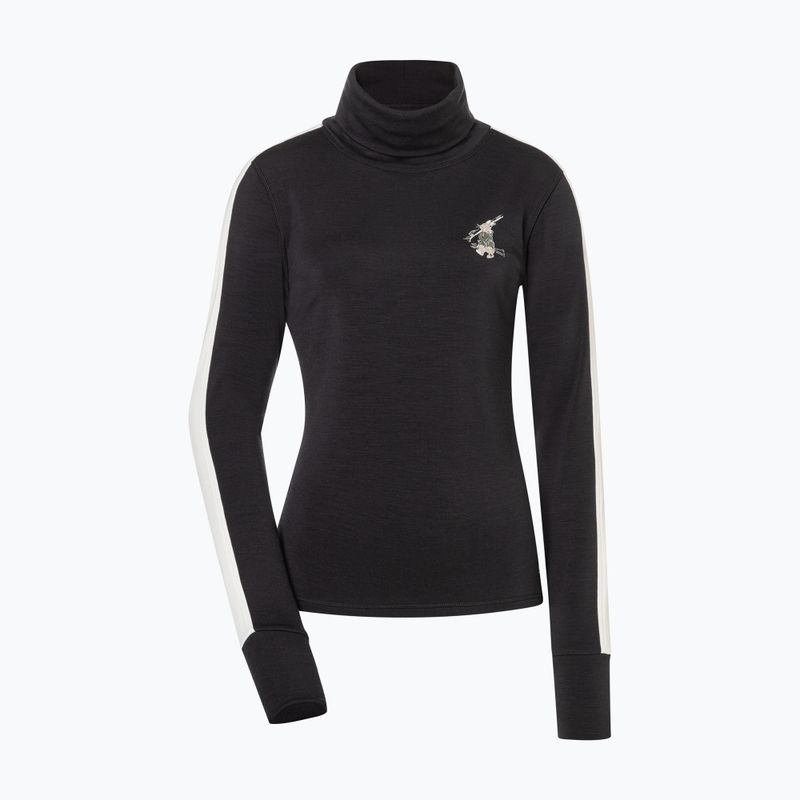 Maglione da donna super.natural Bunny Roll Neck jet black/f.white/various/eucalyptus gl 4