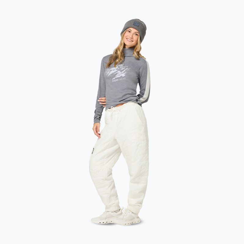 Maglione da donna Super.Natural Freeride Roll Neck cashmere grey melange / f. white / f. white 2