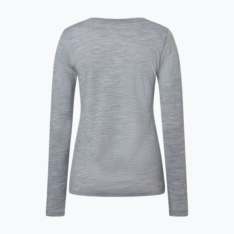 Longsleeve da donna super.natural Apres Ski cashmere grey melange/various 6