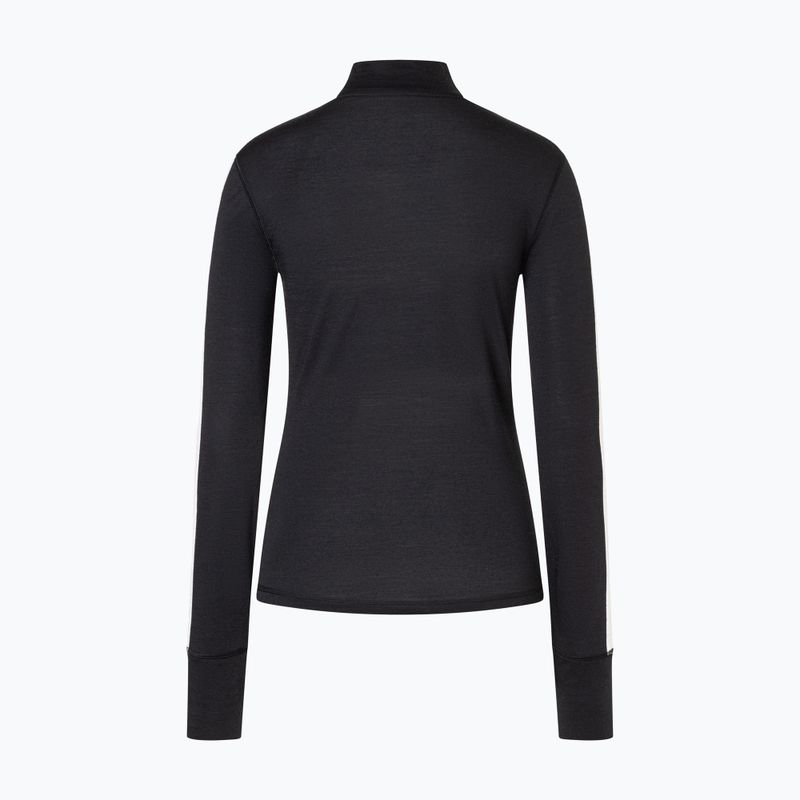 Longsleeve da donna super.natural KryTeeede Col T-Neck Light jet black/white/mountain trail gl/white 5
