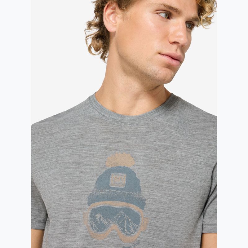 T-shirt da uomo super.natural Gogeanie cashmere grey melange/various 3