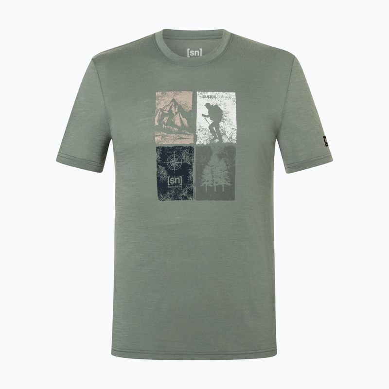 T-shirt da uomo Super.Natural Go Hiking Tee eucalyptus/various 4