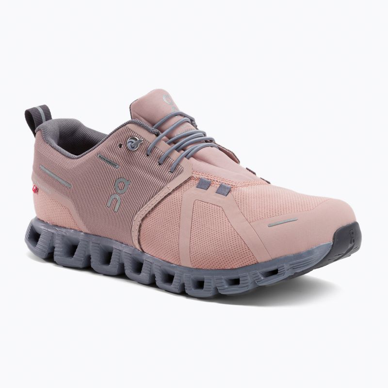 Scarpe da corsa da donna On Cloud 5 Waterproof rosa/fossile