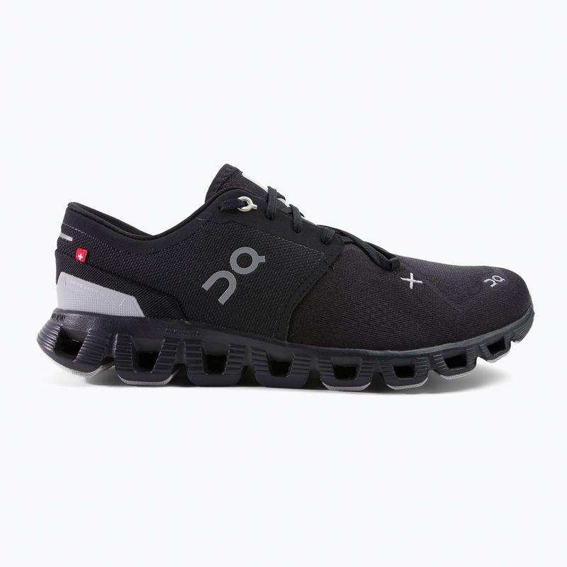 Scarpe da corsa da uomo On Running Cloud X 3 nero 2