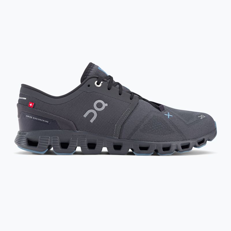 Scarpe da corsa On Cloud X 3 eclipse/magnet da uomo 2