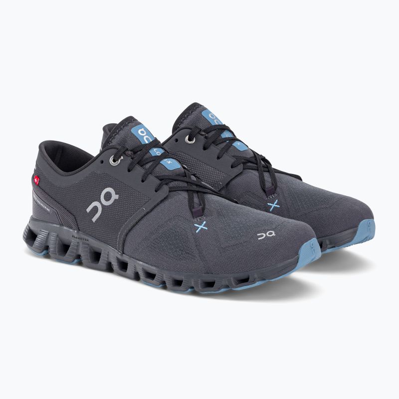 Scarpe da corsa On Running Cloud X 3 eclipse/magnet da uomo 4