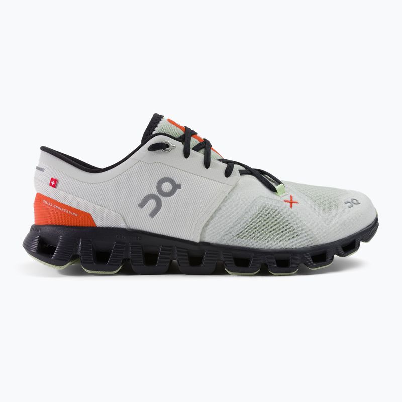 Scarpe da corsa On Running Cloud X 3 avorio/fiamma da uomo 2