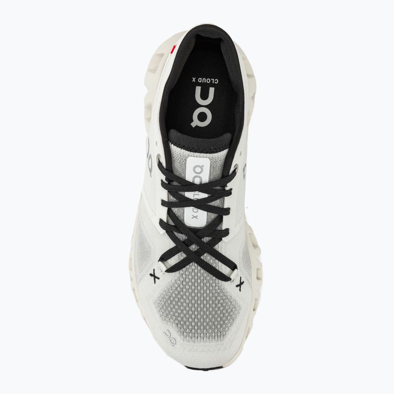 Scarpe da corsa da donna On Cloud X 3 bianco/nero 5