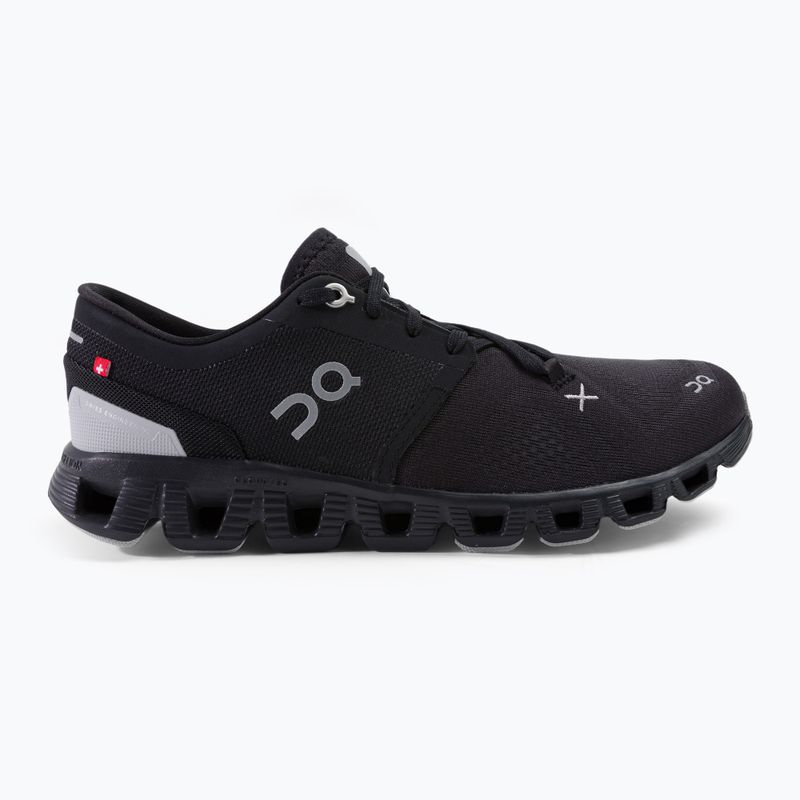 Scarpe da corsa da donna On Cloud X 3 nero 2