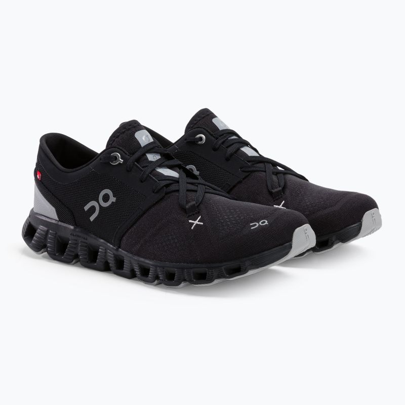 Scarpe da corsa da donna On Cloud X 3 nero 5