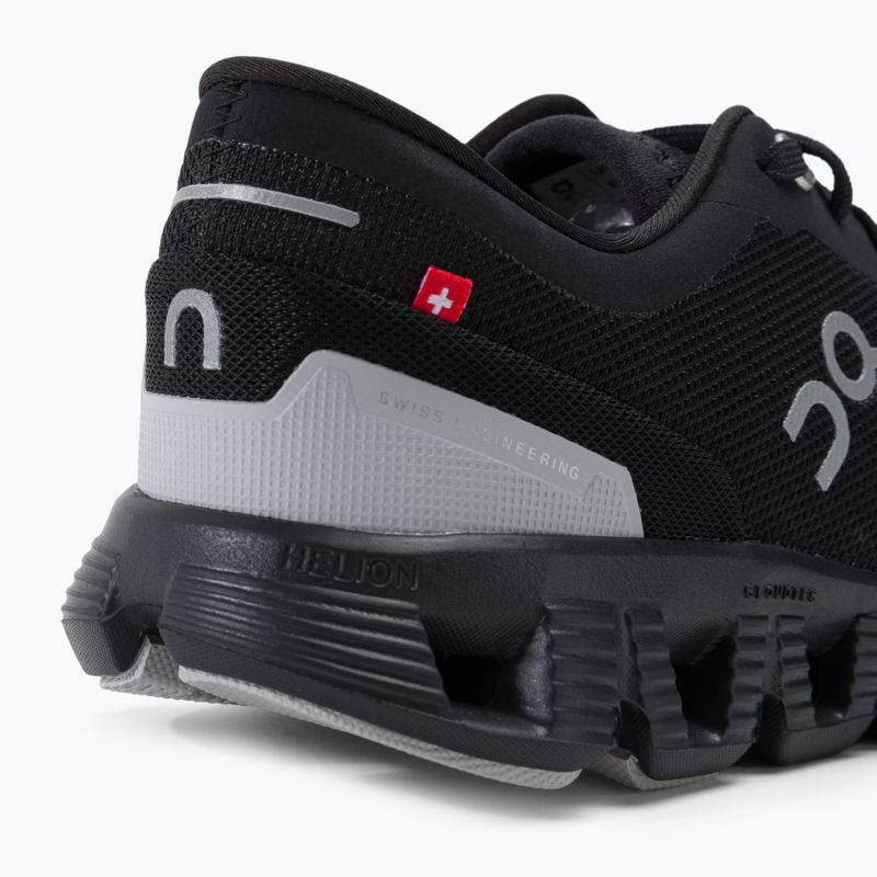 Scarpe da corsa da donna On Cloud X 3 nero 9