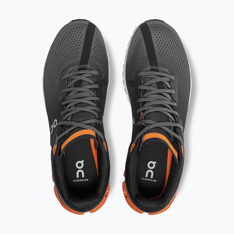 Scarpe da corsa On Running Cloudflow nero/turchese da uomo 12