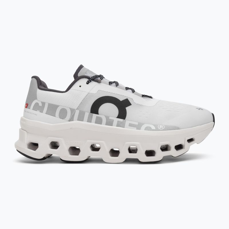 Scarpe da corsa da uomo On Running Cloudmonster allwhite 2
