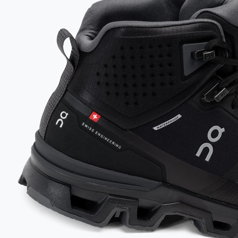 Scarpe da trekking da uomo On Running Cloudrock 2 Waterproof nero/eclipse 8