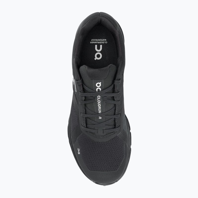 Uomo On Running Cloudrunner Scarpe da corsa impermeabili nere 6