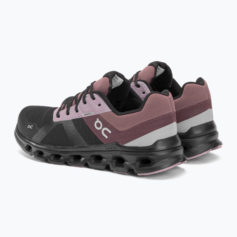 Scarpe da corsa impermeabili da donna On Cloudrunner nero/grape 5