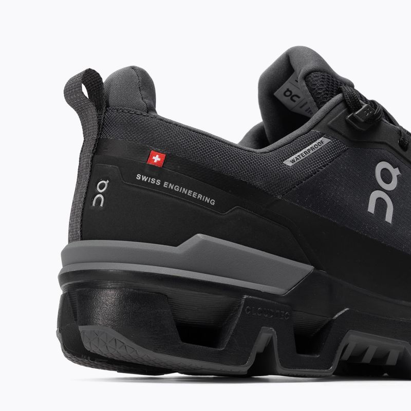 Uomo On Running Cloudwander Stivali da trekking impermeabili nero/eclipse 10