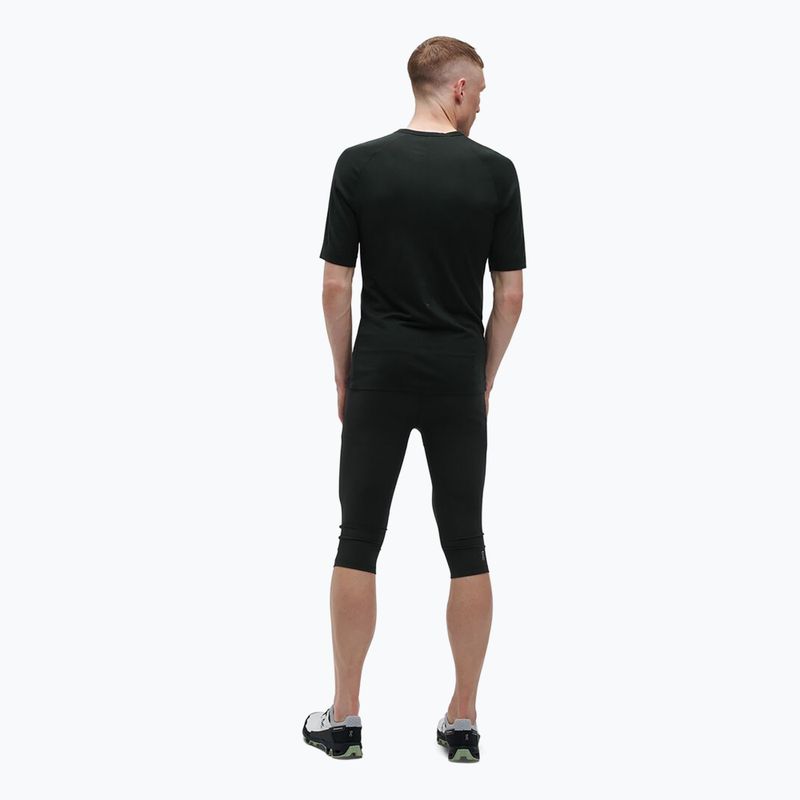 Camicia da uomo On Merino-T nero 3