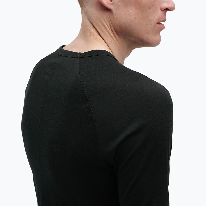 Camicia da uomo On Merino-T nero 5