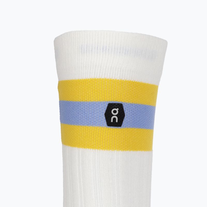 Calzini da tennis On da uomo bianco/senape 3