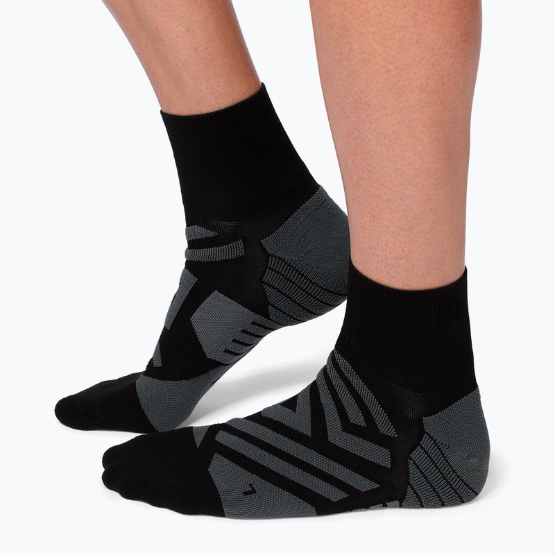 Calzini da corsa On Performance Mid nero/ombra da uomo 8