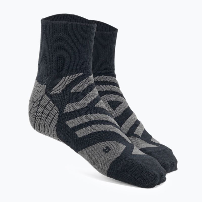 Calzini da corsa On Performance Mid nero/ombra da uomo