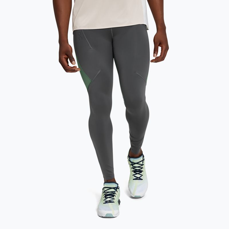 Leggings da corsa da uomo On Running Performance shadow/ivy 3