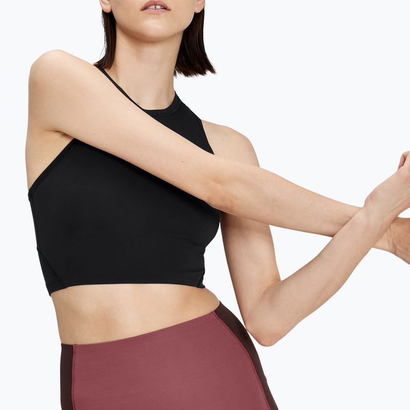 Maglietta On Running Movement Crop nera da donna 4