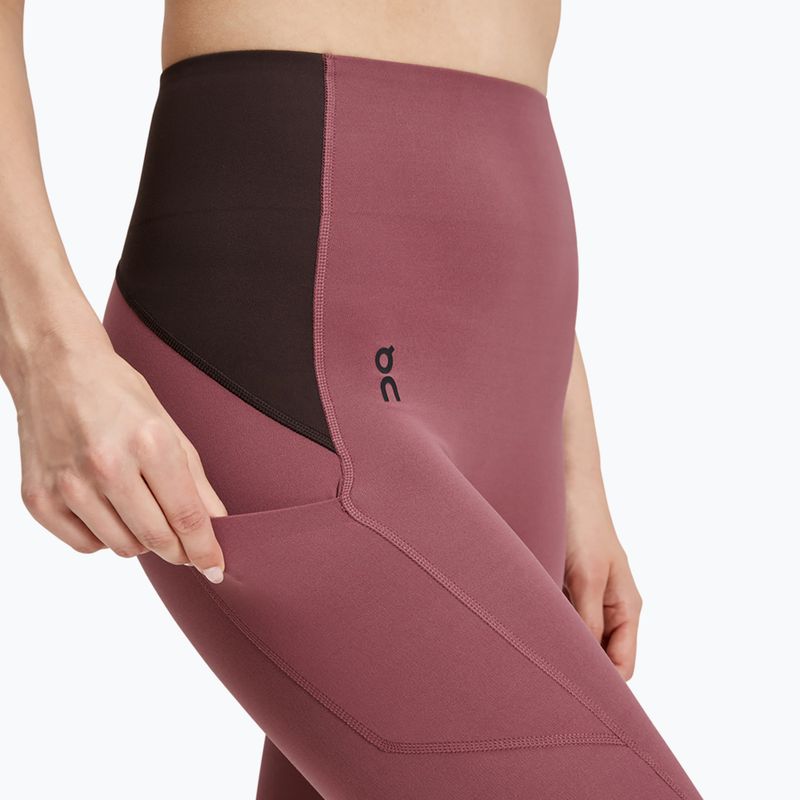 Leggings On Running Movement 3/4 ciliegia/ox da donna 4