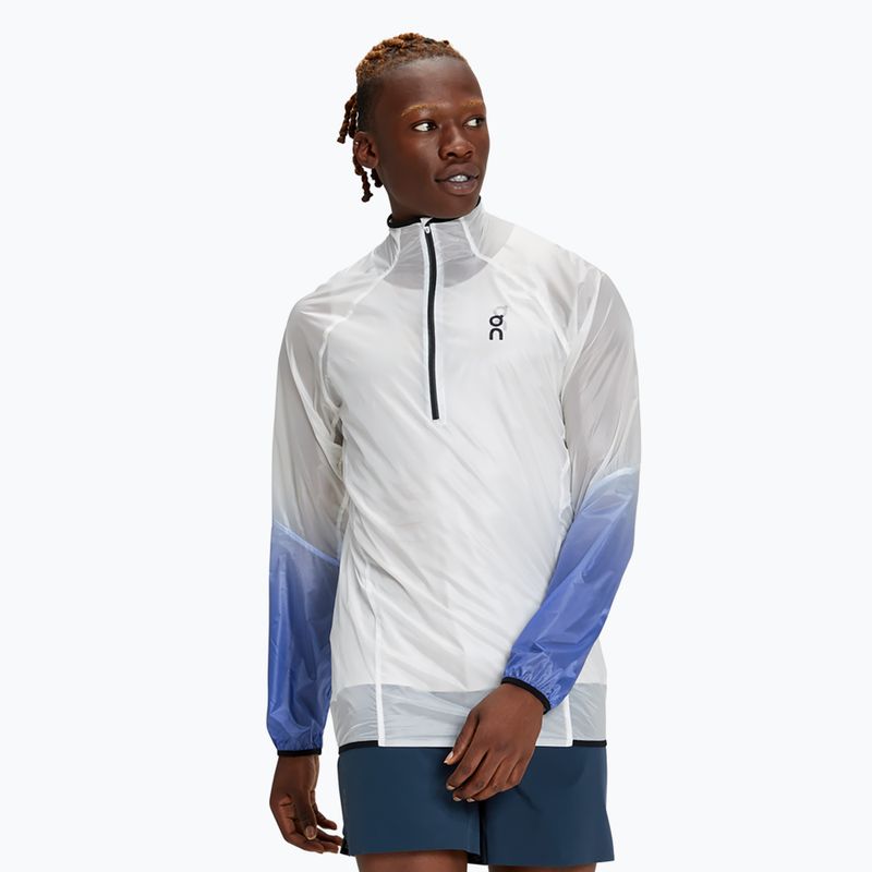 Giacca da running On Zero uomo bianco/cobalto non tinto