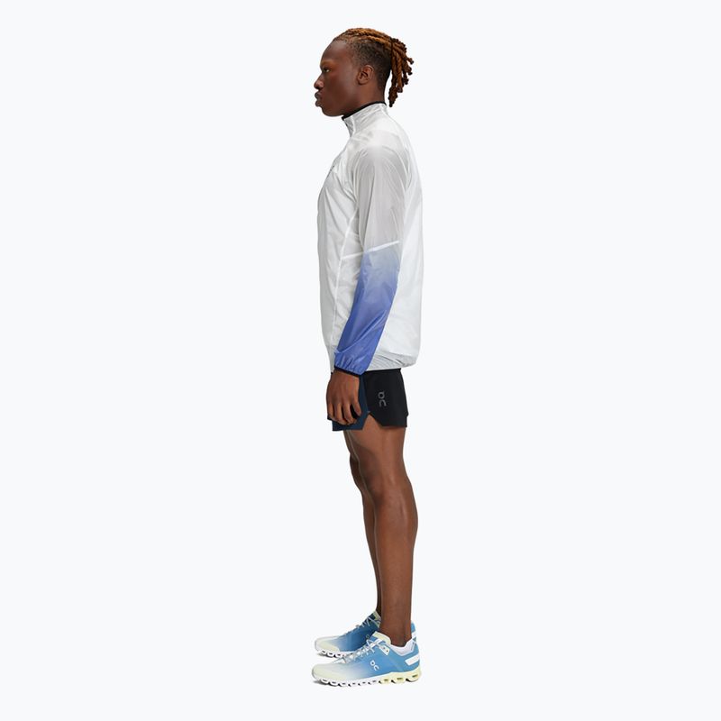 Giacca da running On Zero uomo bianco/cobalto non tinto 2
