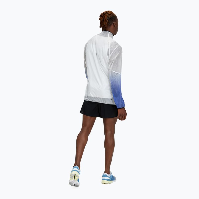 Giacca da running On Zero uomo bianco/cobalto non tinto 3