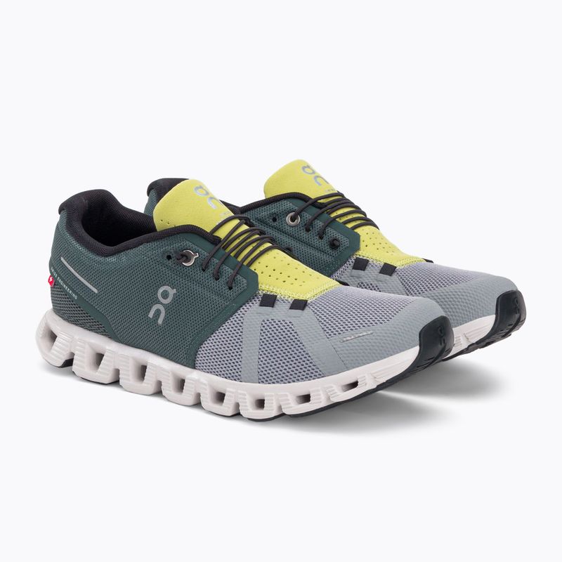 Scarpe da corsa On Running Cloud 5 oliva/lega da uomo 4