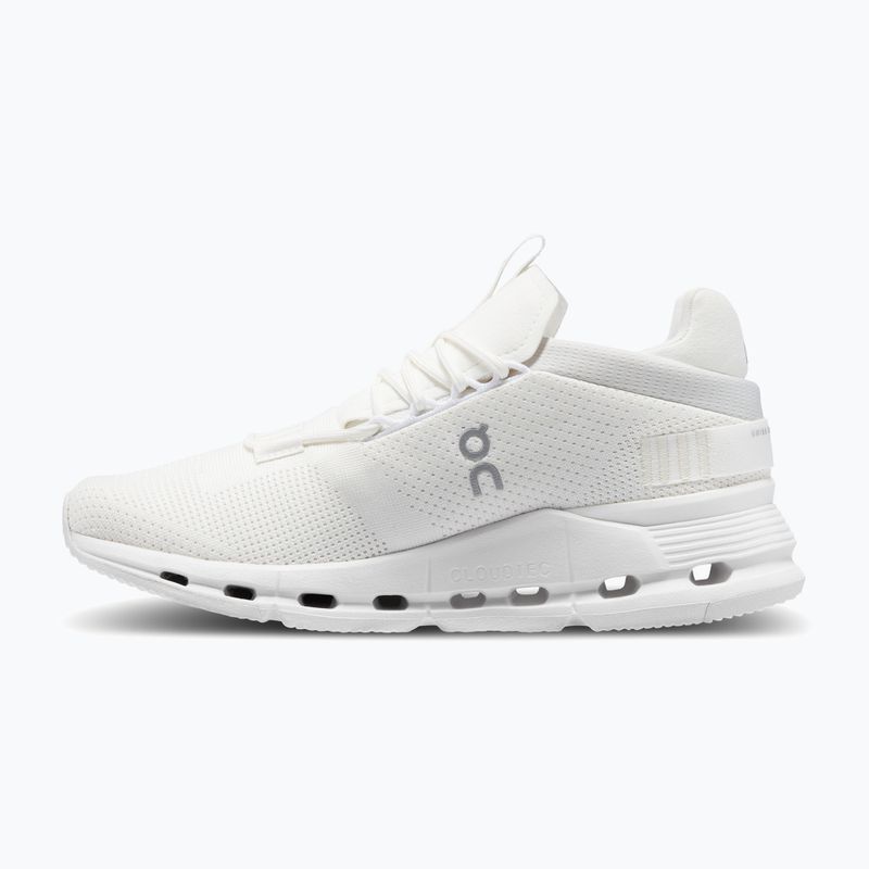 Scarpe da corsa On Running Cloudnova undyed bianco/bianco per donna 8