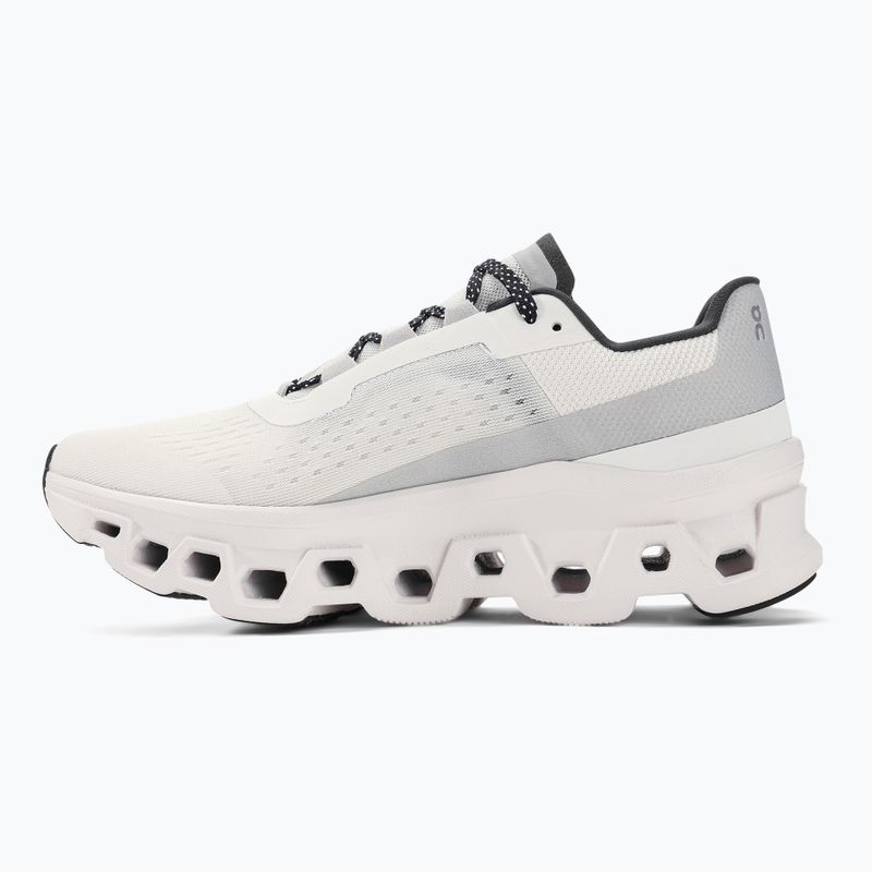 Scarpe da corsa On Cloudmonster undyed bianco/bianco da donna 3