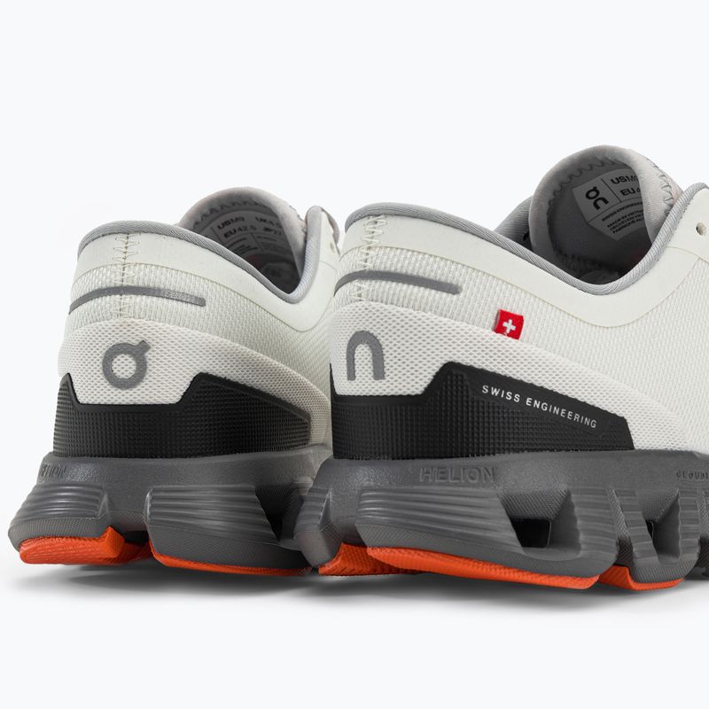 Scarpe da corsa On Cloud X 3 avorio/leghe da uomo 8