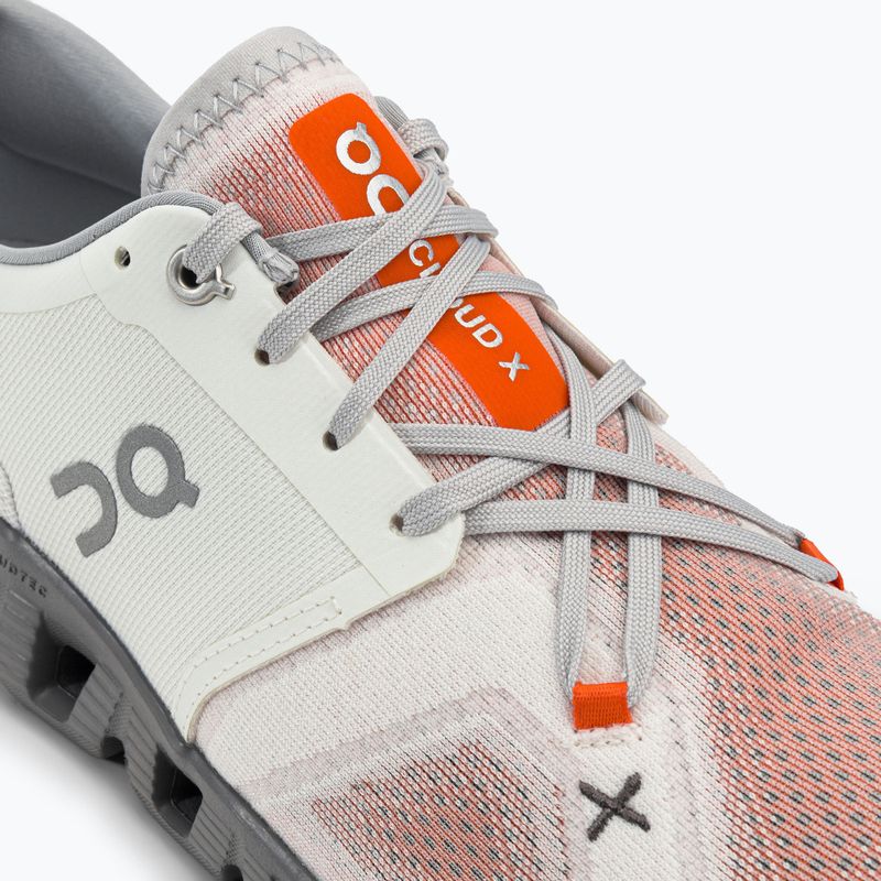 Scarpe da corsa On Cloud X 3 avorio/leghe da uomo 9