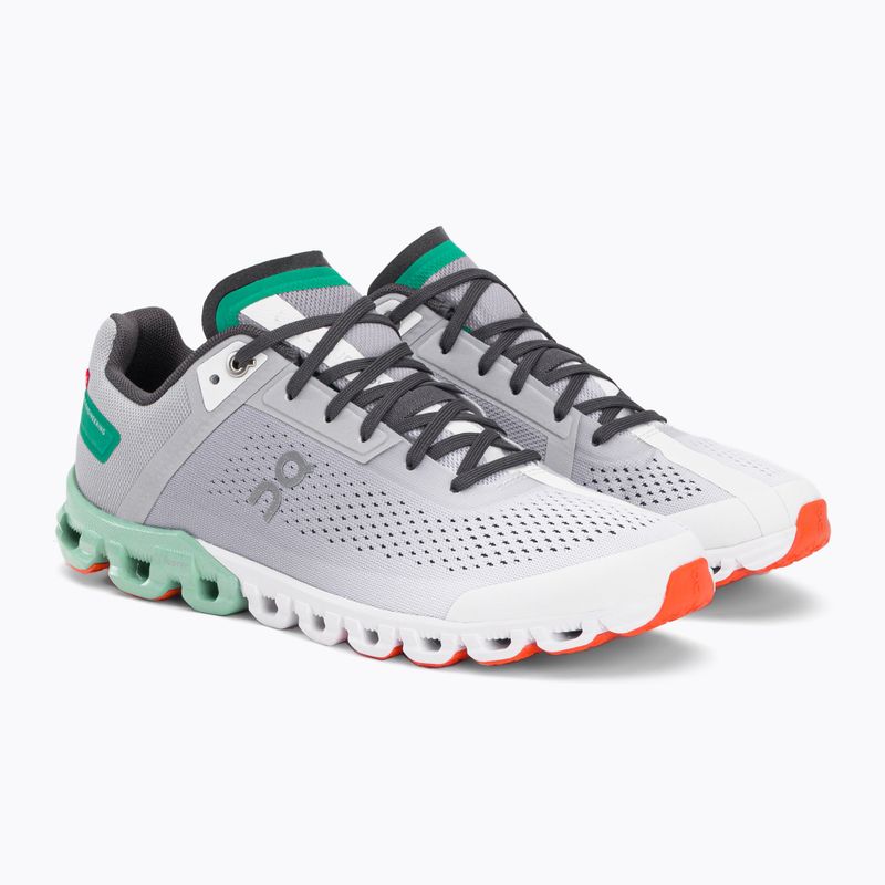 Scarpe da corsa On Running Cloudflow ghiacciaio/crema da donna 4