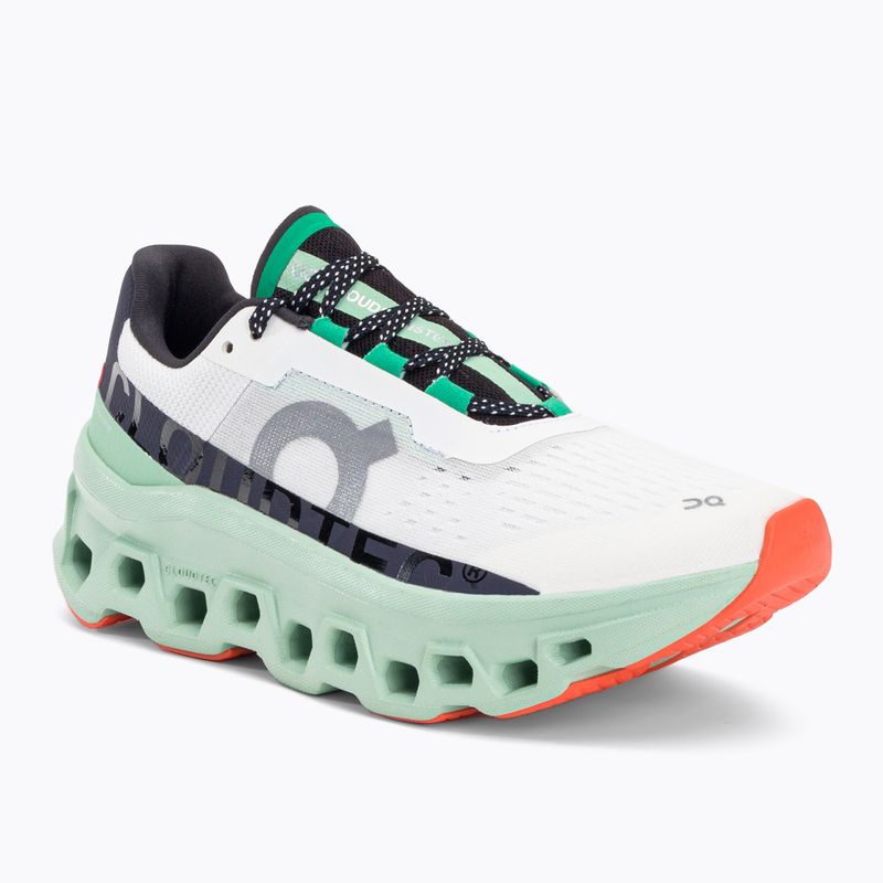 Scarpe da corsa On Cloudmonster undyed bianco/crema da donna