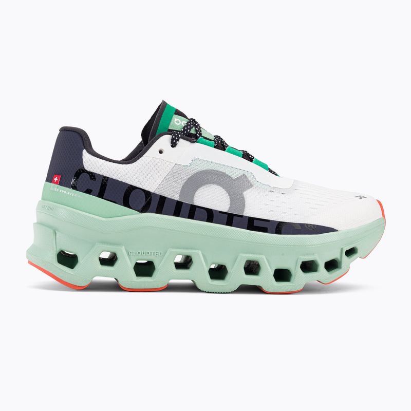 Scarpe da corsa On Cloudmonster undyed bianco/crema da donna 4