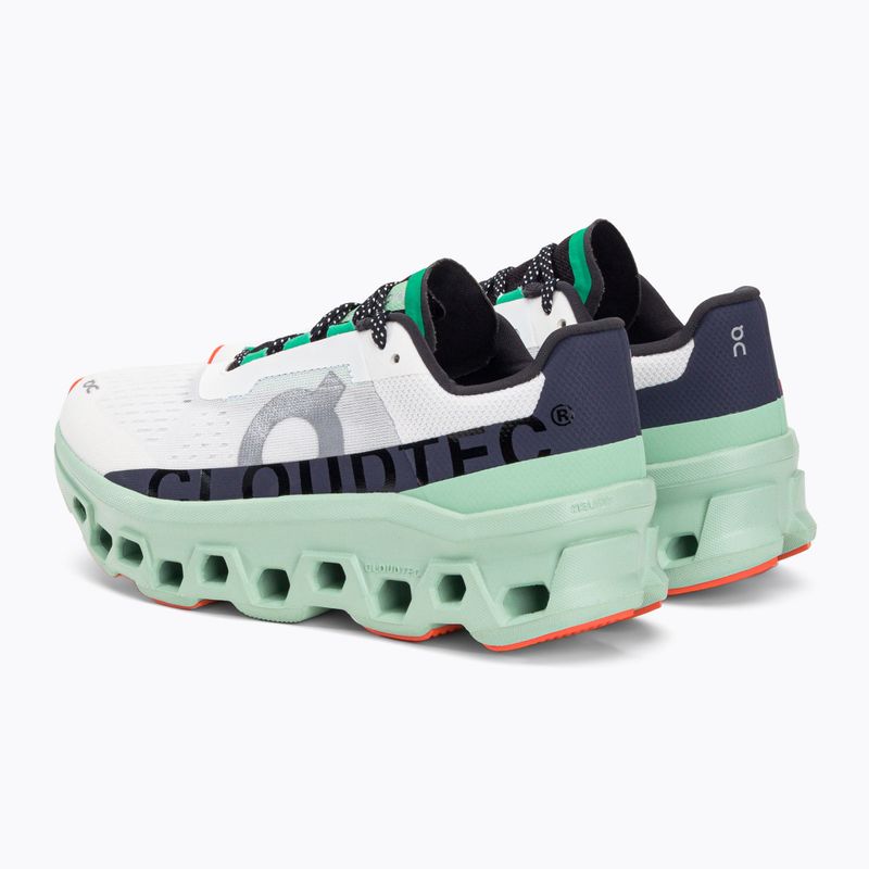 Scarpe da corsa On Cloudmonster undyed bianco/crema da donna 5