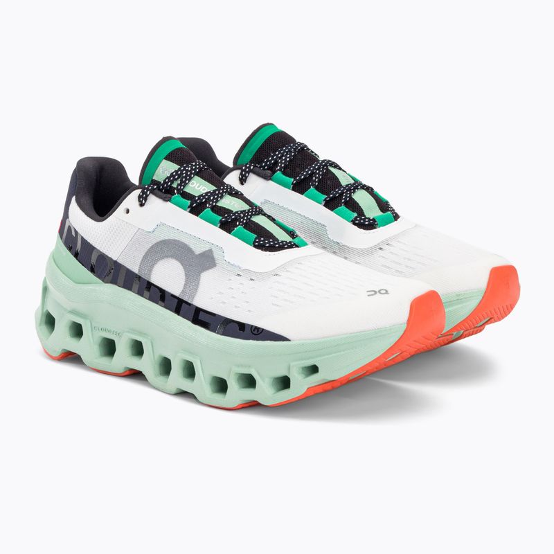 Scarpe da corsa On Cloudmonster undyed bianco/crema da donna 6