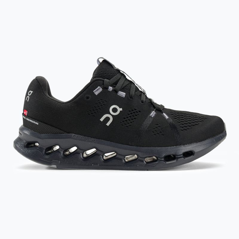 Scarpe da corsa da uomo On Cloudsurfer nero 2