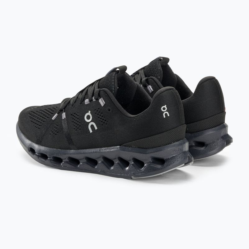 Scarpe da corsa da uomo On Cloudsurfer nero 4