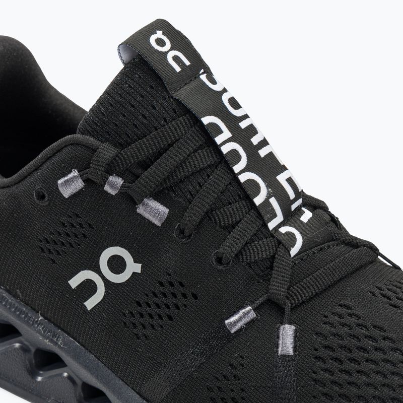 Scarpe da corsa da uomo On Cloudsurfer nero 10